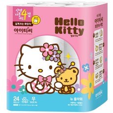 HELLO KITTY 4層壓紋衛生紙捲 25cm, 24捲, 1袋