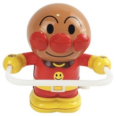 ANPANMAN 發條跳繩翻滾娃娃, 1個, 麵包超人 紅色 + 黃色