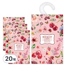 부케가르니 퍼퓸드 샤쉐 옷장방향제 본품, 20g, 20개, 블랙체리