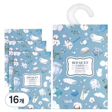 부케가르니 퍼퓸드 샤쉐 옷장방향제 본품, 20g, 16개, 클린솝