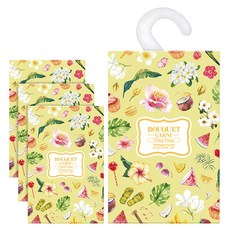 부케가르니 퍼퓸드 샤쉐 옷장방향제 일랑일랑 본품, 20g, 4개, 일랑일랑향