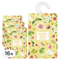 부케가르니 퍼퓸드 샤쉐 옷장방향제 일랑일랑 본품, 20g, 16개, 일랑일랑향