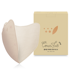 KLARING Coverfit Pro 口罩 中型 成人用, 米色, 1個, 25入