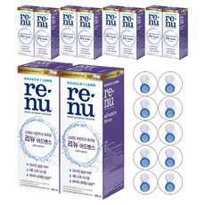 리뉴 어드벤스 렌즈 세정액+케이스, 355ml, 10개
