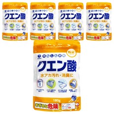 第一石鹼 檸檬酸, 清潔除水垢 180g, 5包