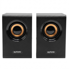 Kinyo 木質立體擴大喇叭, US-177, 黑色