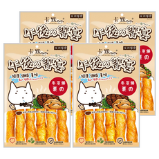 CaMo 卡默 牛皮棒型裹肉 犬用零食, 4包, 115g