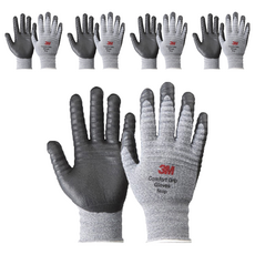 3M 舒適型止滑耐磨手套 Stop, Melangegray, 5雙