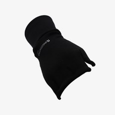 인콘트로 방한 기모 골프 손등 오른손 전용 장갑, 검정색, 1개