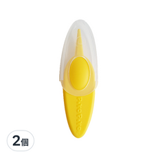 PiYOPiYO 黃色小鴨 寶寶鼻腔清潔夾 嬰兒安全夾 帶圓頭 附收納保護蓋, 1個, 2個