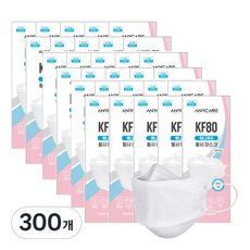 애니케어황사마스크(KF80)(대형), 1개입, 300개, 화이트