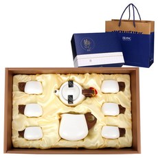 EILONG 宜龍 白居易茶具 + 提袋組, 1個, 茶壺 + 公道杯 + 茶杯 6入