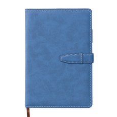 簡約皮革筆記本, 深藍色, 1本