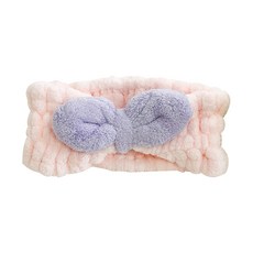 CB JAPAN carari more 馬卡龍撞色系列 吸水髮帶, 粉色, 1個