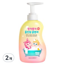 Pinky Tonky 兒童護理多合一潔膚露, 2個, 500ml