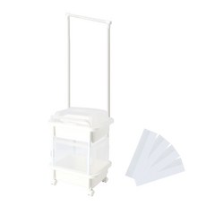 SNS 方形收納推車, 白色, 1組