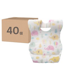 小麥購物 一次性防水圍兜, Y715 款式隨機, 40個