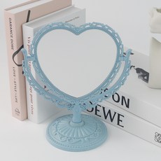 Double J 復古化妝桌鏡 B, 藍色