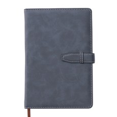 簡約皮革筆記本, 深灰色, 1本