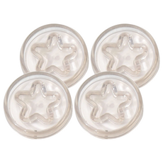 UdiLife 優的生活大師 呼呼門把防撞消音墊 4入 6卡, 透明, 1組