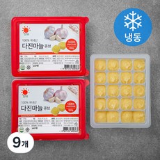 엔젤식품 국내산 다진마늘 큐브 (냉동), 180g, 9개