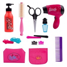 PLAYFUL TOYS 頑玩具 女孩理髮組 14PCS, 粉色, 1套