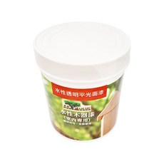 老樹 水性透明面漆, 室內專用木器漆, 平光型, 500ml, 1桶