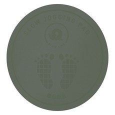 SLOW LIFE 圓形超慢跑墊薄款 P24711, 1片, 墨綠色