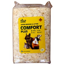 MILLAMORE 美麗多 木刨花 大 25L 倉鼠墊料/兔子/天竺鼠適用 天然白楊木 低粉塵 除臭, 1袋