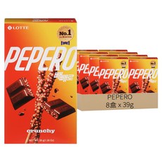 PEPERO 脆心巧棒, 39g, 8盒