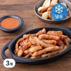청춘불판 훈제납작막창(냉동), 300g, 3개