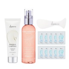 泥面膜 40g+新鮮花漾爽膚水 100ml+泥面膜旅行裝 5ml 10入 隨機出貨+面膜勺, 1套