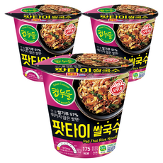 오뚜기 컵누들 팟타이 쌀국수, 50g, 3개
