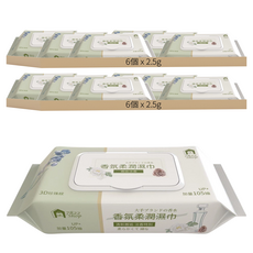 7822 Shop 生活選物 香氛柔潤濕巾, 2.5g, 1入, 12包