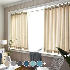 L&Room 遮光窗簾組 2入組, 淺米色