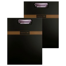 DaTaBanK 三田文具 無瑕丹麥夾 A4 AB-01A4-70 2本, 黑色, 1組