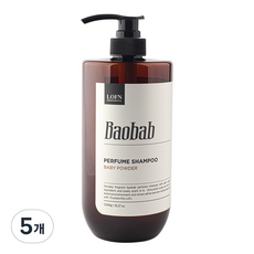 LOFN 保濕香氛洗髮精 嬰兒爽身粉香, 1kg, 5個