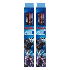 ULTRAMAN 超人力霸王 學前木頭鉛筆 2B, 布雷薩 紅色 + 淺藍色 + 藍色, 6支