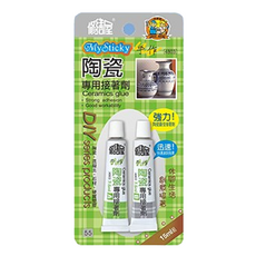 修繕屋 陶瓷專用接著劑 Set 3盒 強力 適用於一般塑膠, 3組