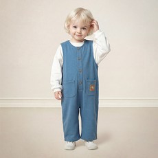 milkmile Let's Together 仿丹寧吊帶褲