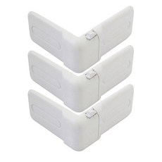 아가드 ㄱ자 서랍 유아안잠금장치, 흰색, 3개