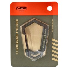 CARGO container D型登山扣 鋁合金材質, L(67 x 45 x 5mm), 軍綠色, 1個