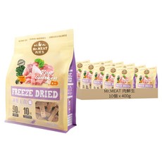 Mr.MEAT 肉鮮生 全齡貓凍乾主食, 10個, 400g, 雞肉