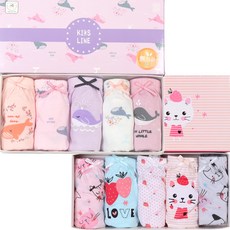 CHARACTOPIA 女童三角內褲 小鯨魚5件 + 愛心莓果5件組