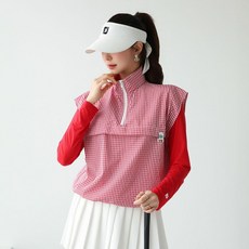 Pippin 女款格紋防風背心 66652