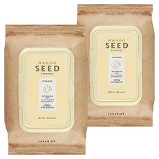 더페이스샵 망고씨드 실크보습 소프트 클렌징 티슈, 50매입, 2개