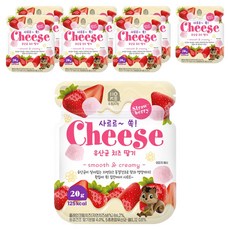 홈앤키즈 사르르쏙 유산균 치즈 딸기, 20g, 8개, 치즈딸기맛