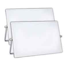 만들하비 미니 스탠딩 화이트 보드 2p, 알루미늄