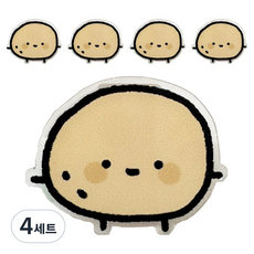 골드팡 귀여운 야채 캐릭터 아크릴 북클립 집게 5p 세트 감자, 4세트, 2.5cm