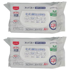 UYIKU 蘿林嚴選 廚房去油去汙濕巾120抽 700g, 2包